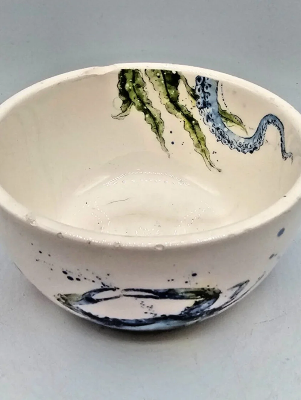 Pier 1 Imports Sea Life small dip bowl Seahorse Nautical *Small Chip*